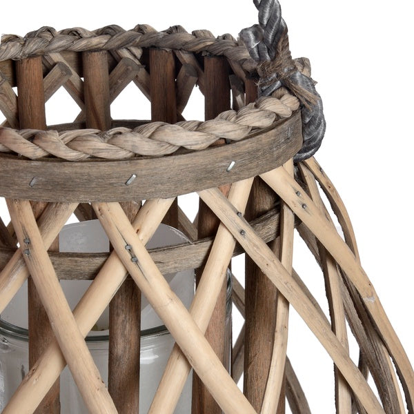 Small Woven Rattan Lantern