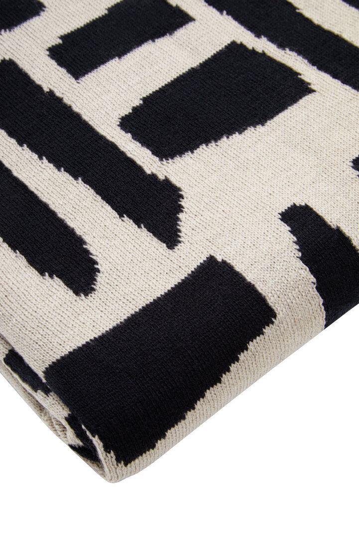 Siena Natural And Black Throw