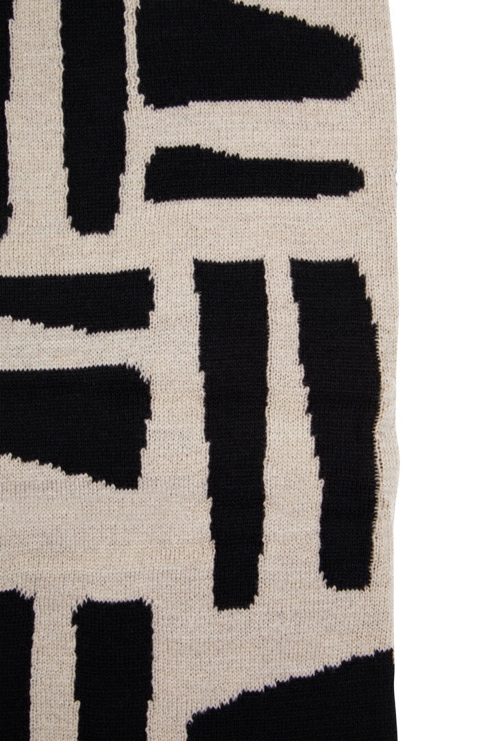 Siena Natural And Black Throw