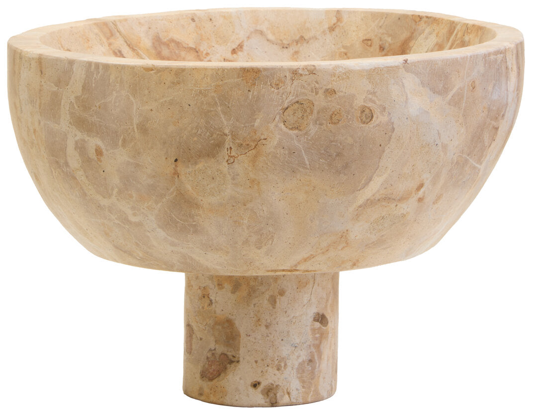 Ionia Marble Pedestal Bowl