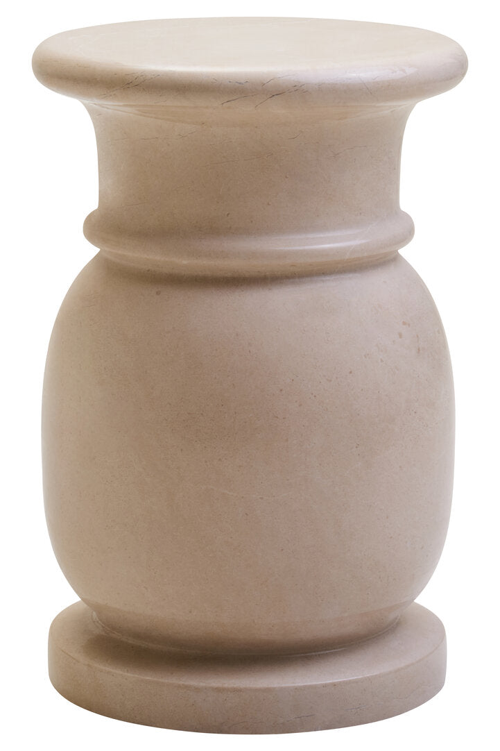 Paros Cream Marble Side Table