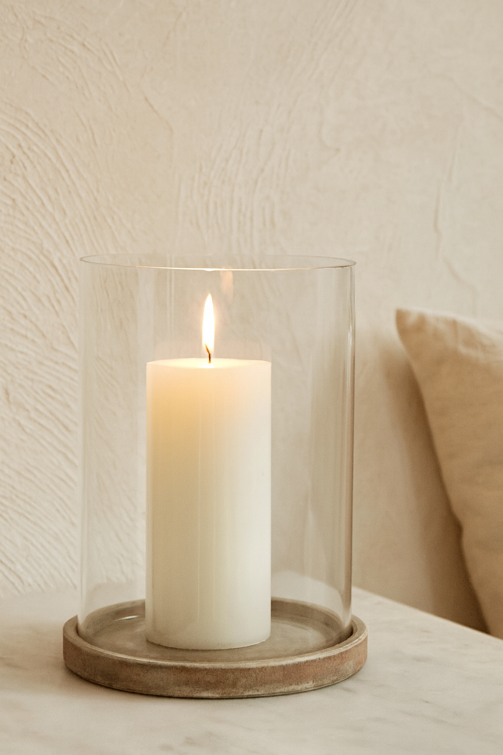 Terra Brown Large Hurricane Lantern