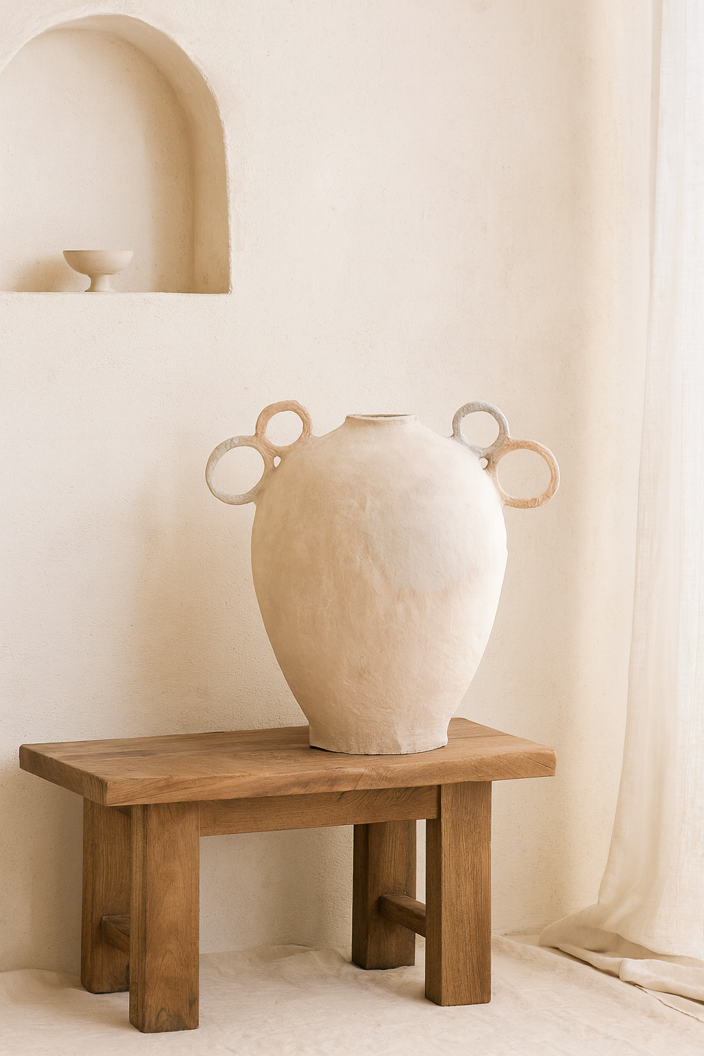 Aurora Cotton Mache Large Vase