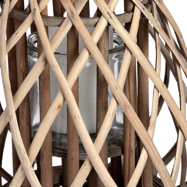Small Woven Rattan Lantern