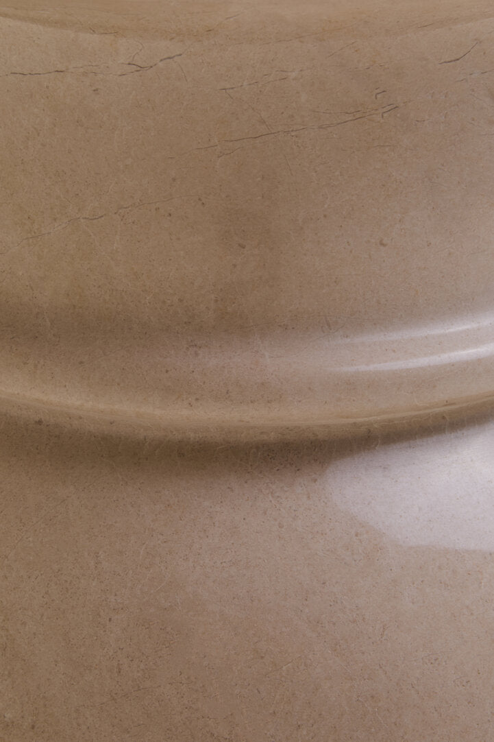 Paros Cream Marble Side Table